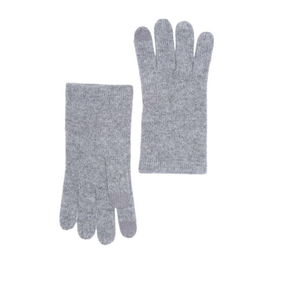 PHENIX WOMENS CASHMERE KNIT GLOVES GREY OS NWT - Picture 1 of 6